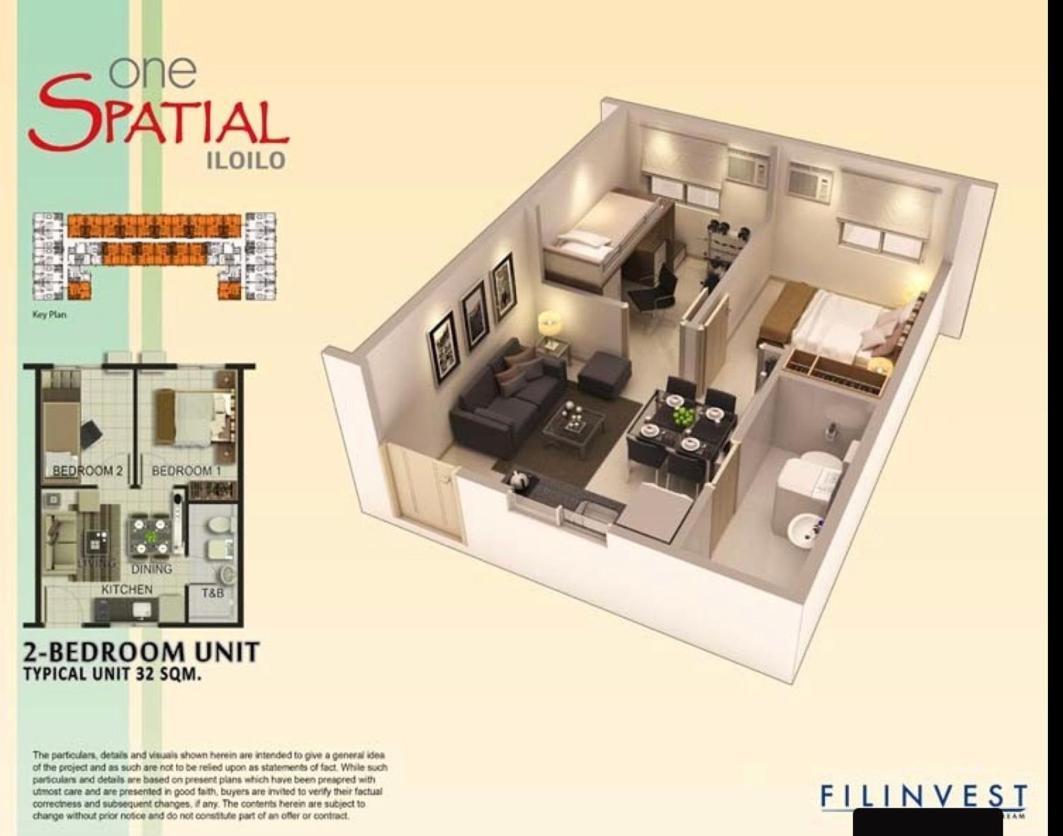 Apartment One Spatial Two Bedroom Unit With Pool And Gym Free Netflix And Wifi Iloilo City